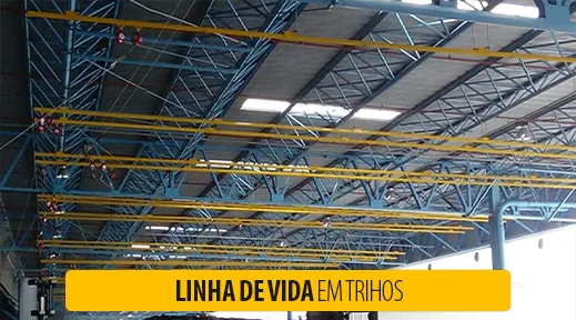 Linha de vida em trilhos