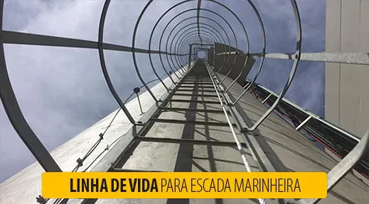 Linha de vida para escada marinheira