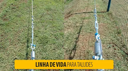 Linha de vida para taludes